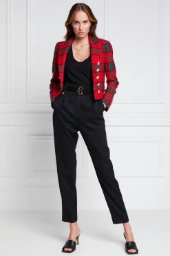 Discount Brompton Jacket (Red Tartan) Women Blazers