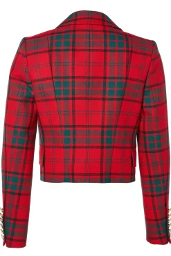 Discount Brompton Jacket (Red Tartan) Women Blazers