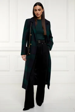 Clearance Buttoned Knit Crew Neck (Deep Emerald) Women Knitwear