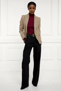 Clearance Buttoned Knit Roll Neck Women Knitwear