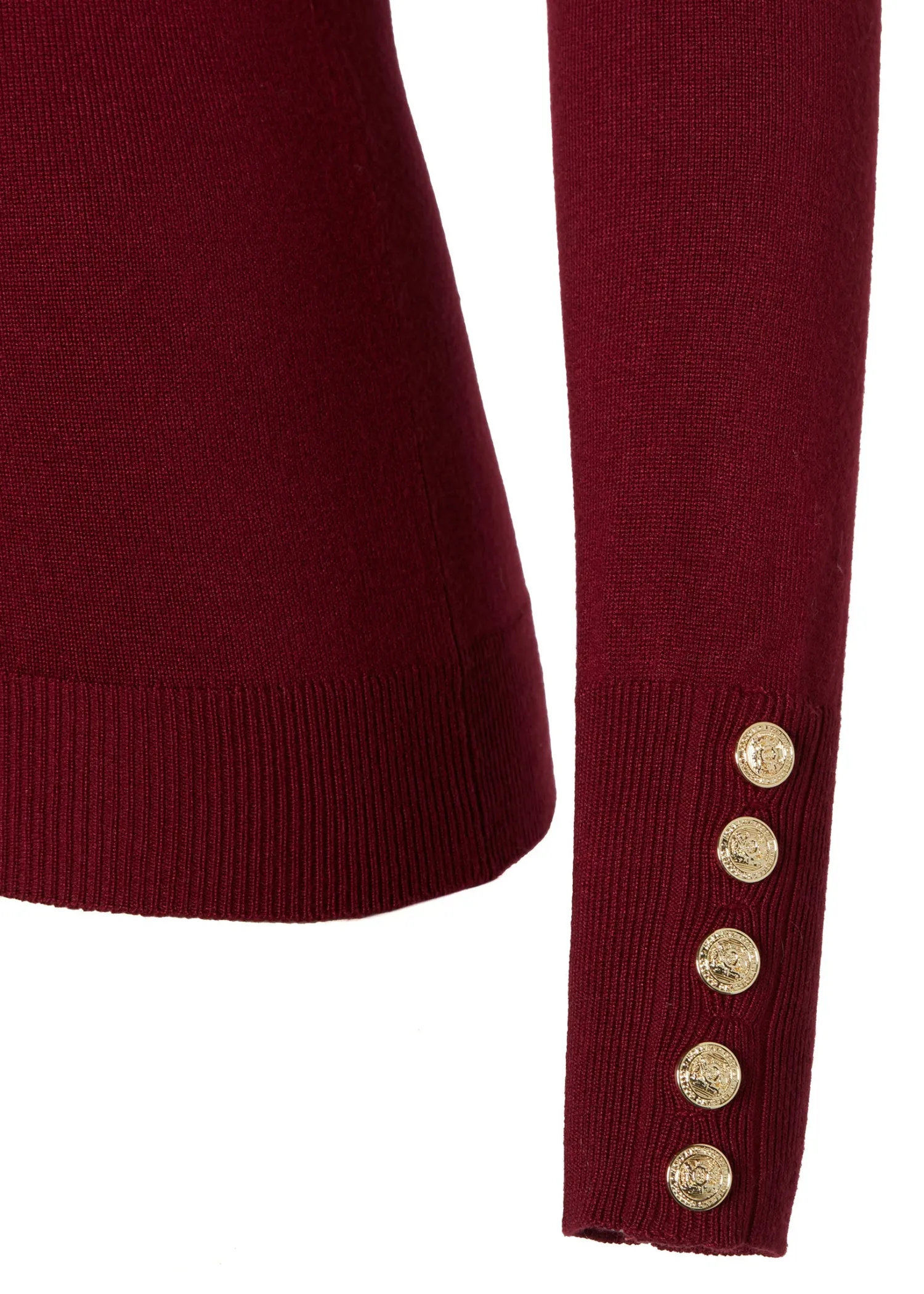 Clearance Buttoned Knit Roll Neck Women Knitwear