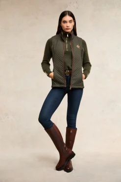 Clearance Cambridge Gilet (Dark Olive) Women Gilets