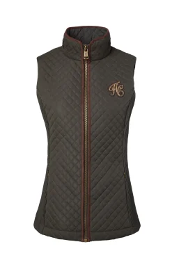Clearance Cambridge Gilet (Dark Olive) Women Gilets