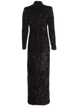 Sale Cara Sequin Maxi Dress (Black Sequin) Women Dresses
