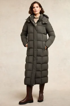 Clearance Carrington Longline Coat (Dark Olive) Women Coats
