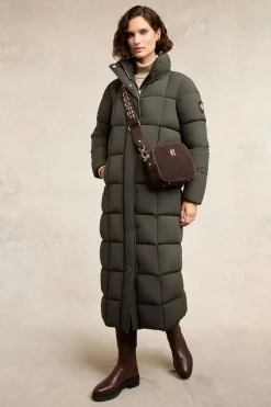 Clearance Carrington Longline Coat (Dark Olive) Women Coats