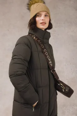 Clearance Carrington Longline Coat (Dark Olive) Women Coats
