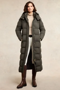 Clearance Carrington Longline Coat (Dark Olive) Women Coats