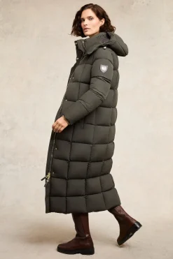 Clearance Carrington Longline Coat (Dark Olive) Women Coats