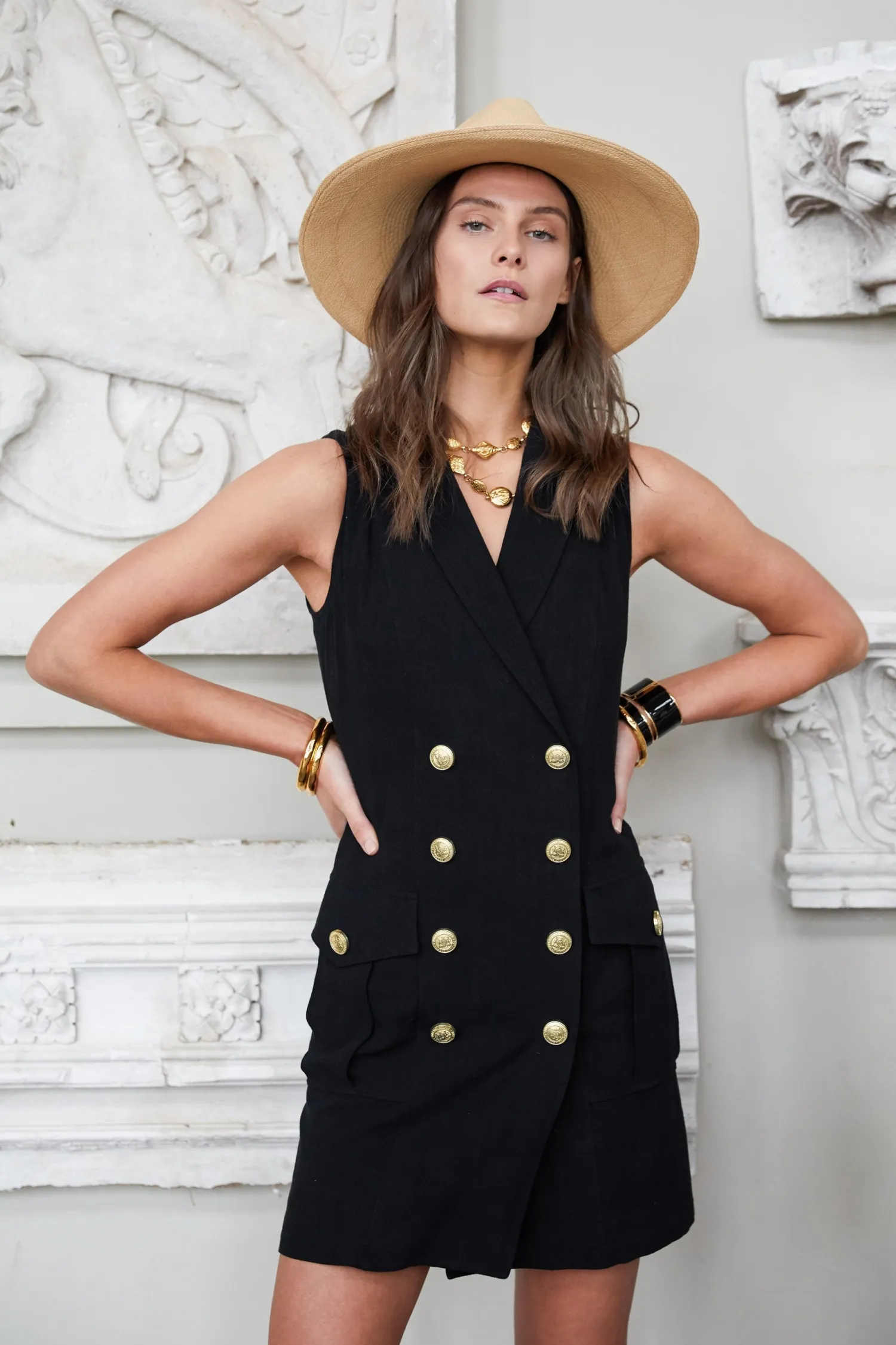 Online Chelsea Dress (Black Linen) Women Dresses|Tailoring