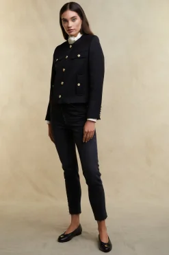 Clearance Chelsea Jacket (Black Twill) Women Jackets|Tailoring