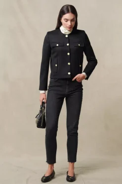 Clearance Chelsea Jacket (Black Twill) Women Jackets|Tailoring