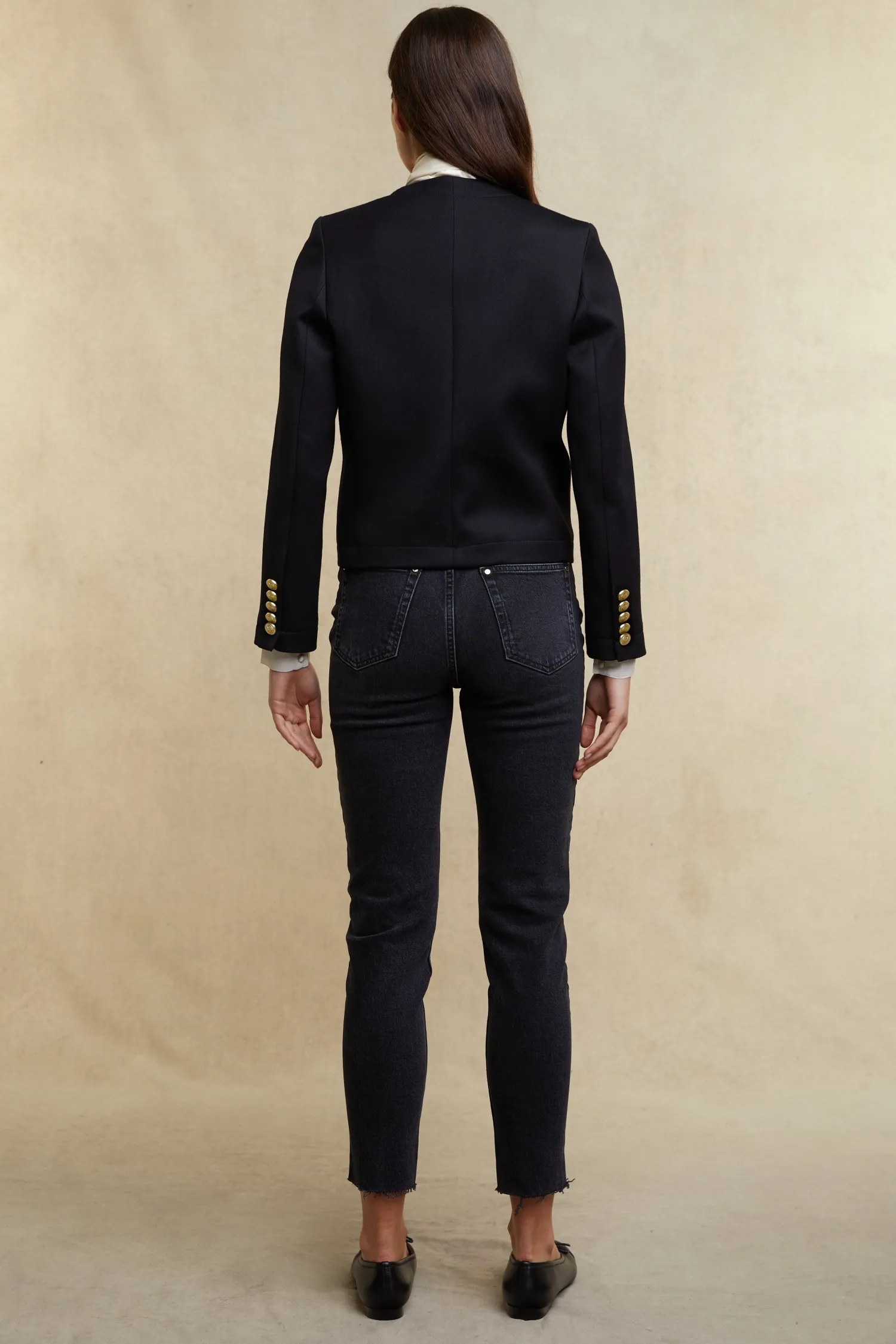 Clearance Chelsea Jacket (Black Twill) Women Jackets|Tailoring