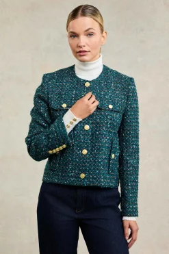 Best Chelsea Jacket (Emerald Boucle) Women Jackets