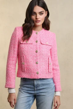 Online Chelsea Jacket (Pop Pink Boucle) Women Jackets|Tailoring