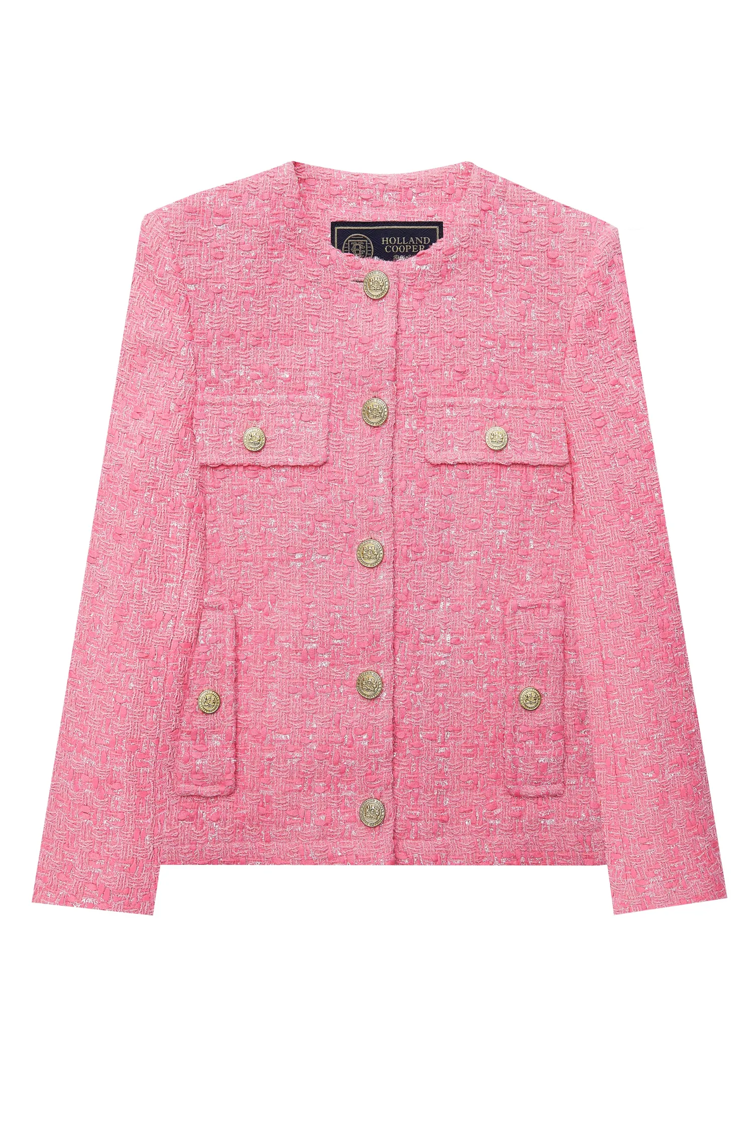 Online Chelsea Jacket (Pop Pink Boucle) Women Jackets|Tailoring
