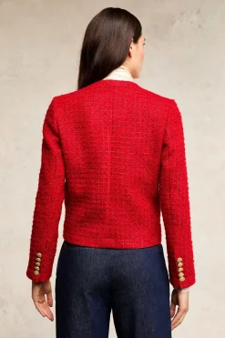 Sale Chelsea Jacket (Red Boucle) Women Jackets|Tailoring