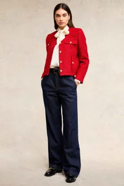 Sale Chelsea Jacket (Red Boucle) Women Jackets|Tailoring