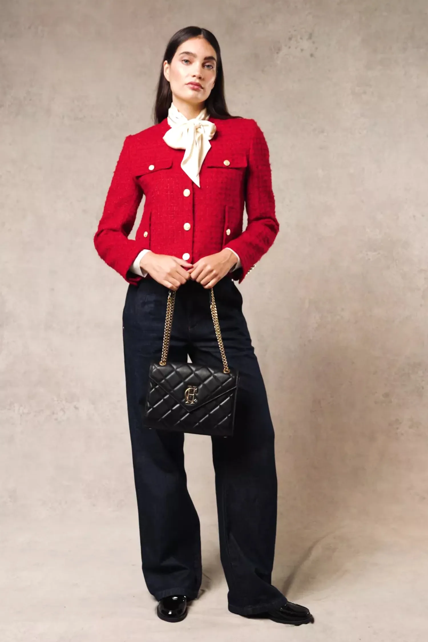 Sale Chelsea Jacket (Red Boucle) Women Jackets|Tailoring