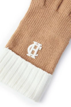 Outlet Chelsea Logo Knitted Gloves (Camel Cream) Women Gloves|Gloves
