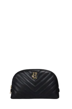 Hot Chelsea Makeup Bag (Black Leather Quilt) Women Holdalls & Suitcases|Travel Bags