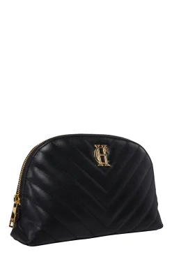 Hot Chelsea Makeup Bag (Black Leather Quilt) Women Holdalls & Suitcases|Travel Bags