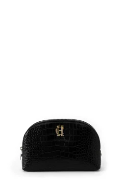 Hot Chelsea Makeup Bag (Black Croc) Women Holdalls & Suitcases|Travel Bags
