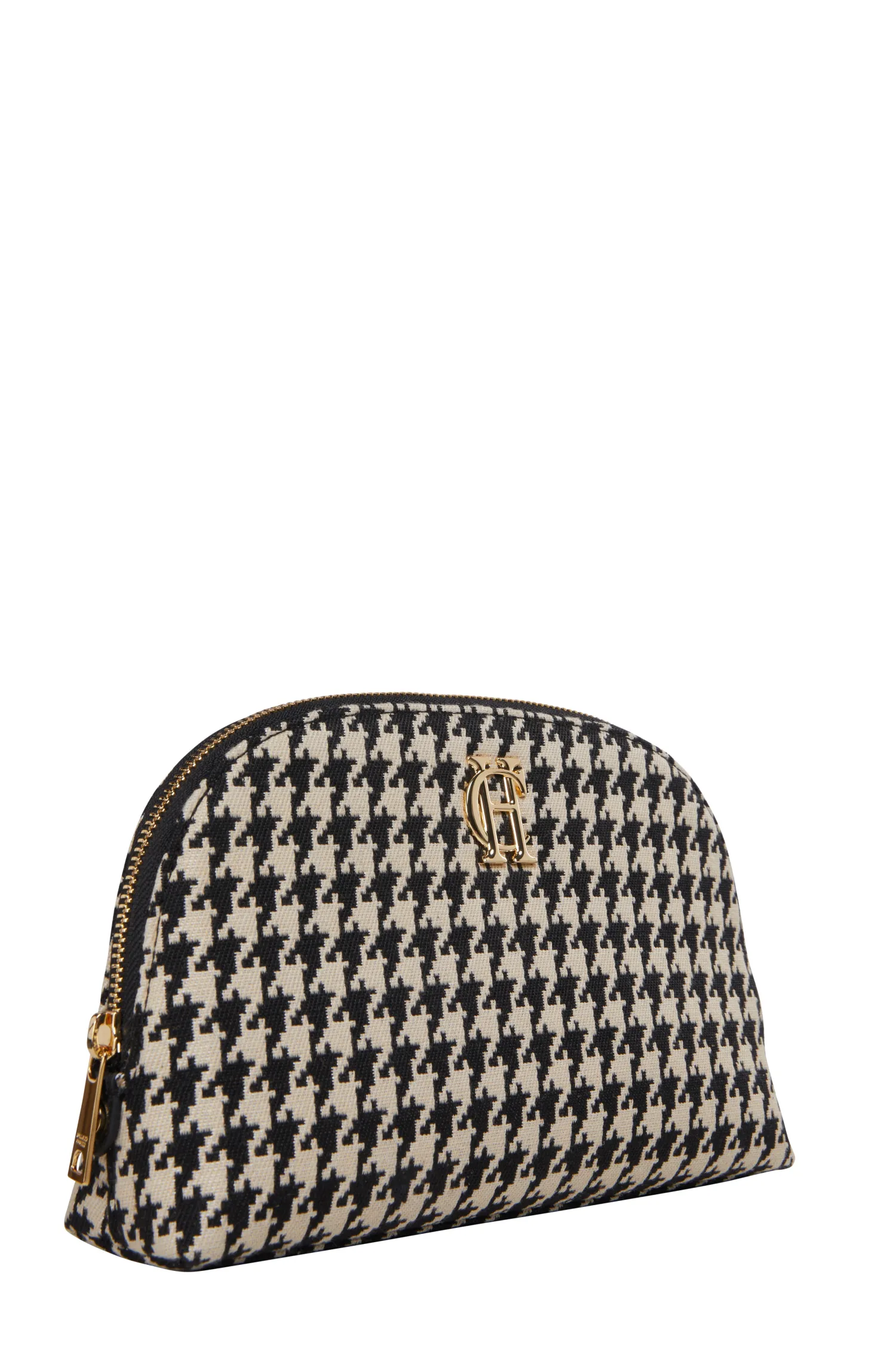 Online Chelsea Makeup Bag (Ecru Houndstooth) Women Holdalls & Suitcases|Travel Bags