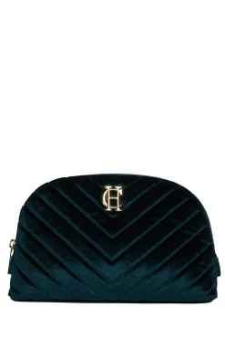Outlet Chelsea Makeup Bag (Emerald Velvet) Women Holdalls & Suitcases|Travel Bags