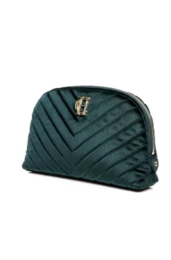 Outlet Chelsea Makeup Bag (Emerald Velvet) Women Holdalls & Suitcases|Travel Bags