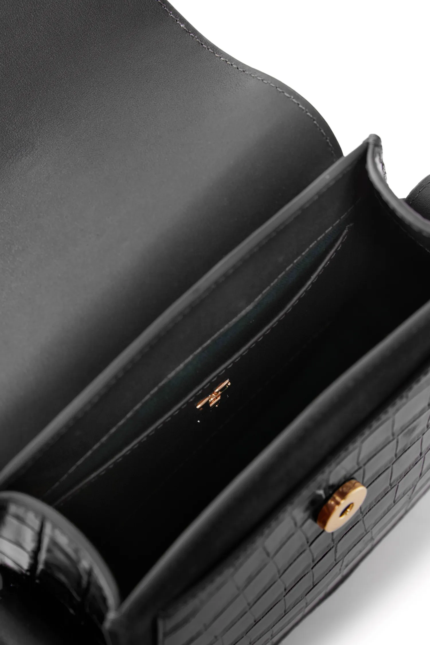 Hot Chelsea Saddle Bag (Black Croc) Women Crossbody Bags|Bags