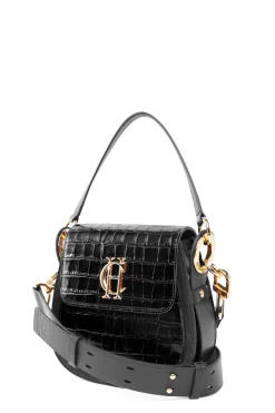 Hot Chelsea Saddle Bag (Black Croc) Women Crossbody Bags|Bags