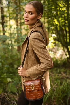 Discount Chelsea Saddle Bag (Tan Croc) Women Crossbody Bags|Bags