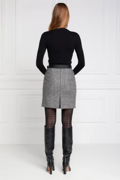 Hot Chelsea Skirt (Prince of Wales Black) Women Skirts|Tailoring