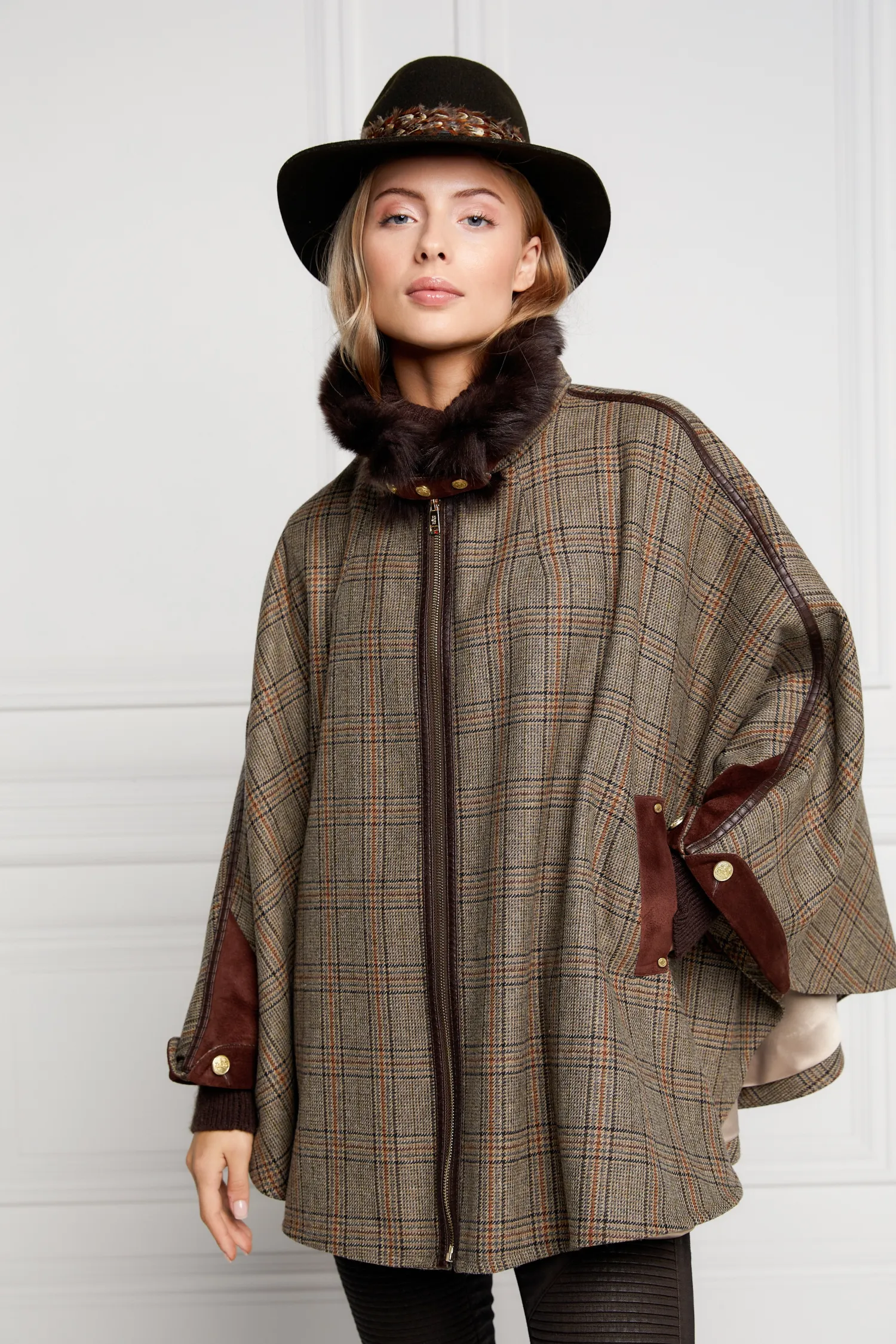 New Chiltern Cape (Bourbon Tweed) Women Capes|Tailoring