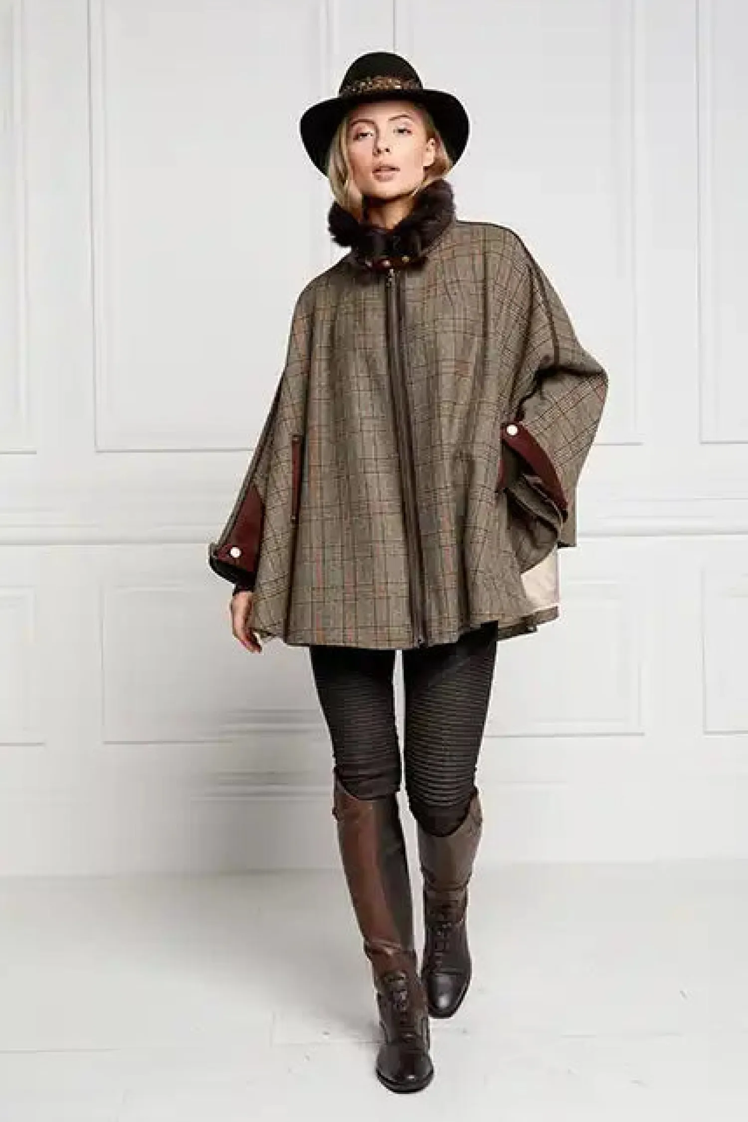New Chiltern Cape (Bourbon Tweed) Women Capes|Tailoring