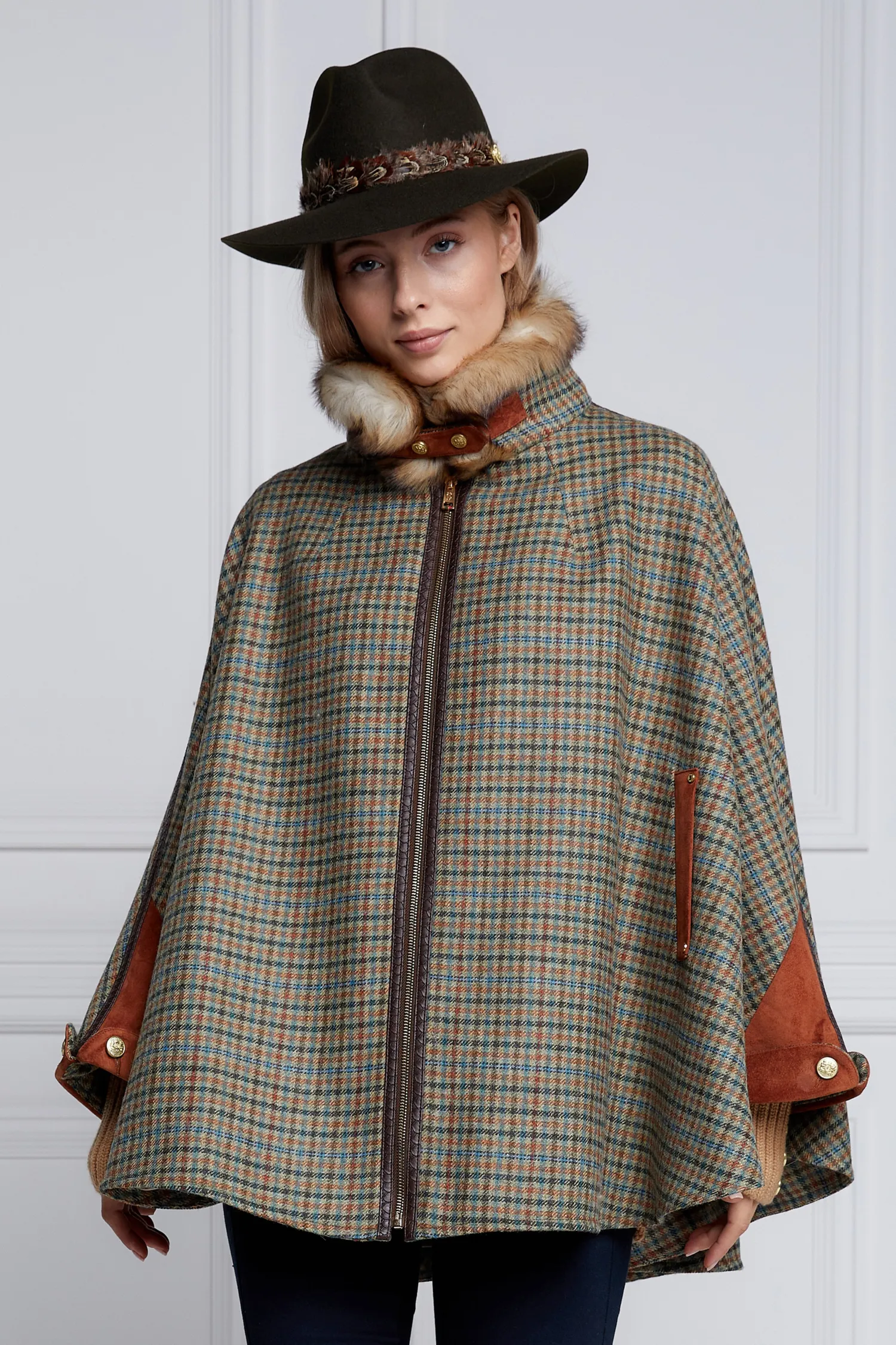 New Chiltern Cape (Bredon Tweed) Women Capes|Tailoring