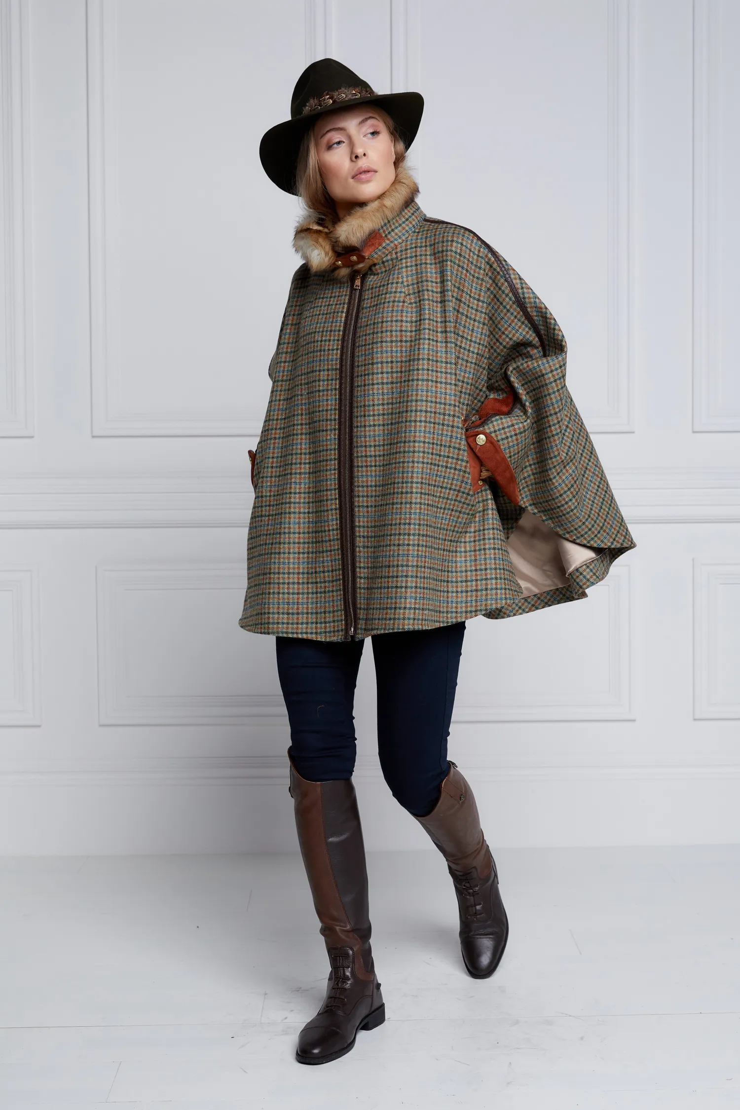 New Chiltern Cape (Bredon Tweed) Women Capes|Tailoring