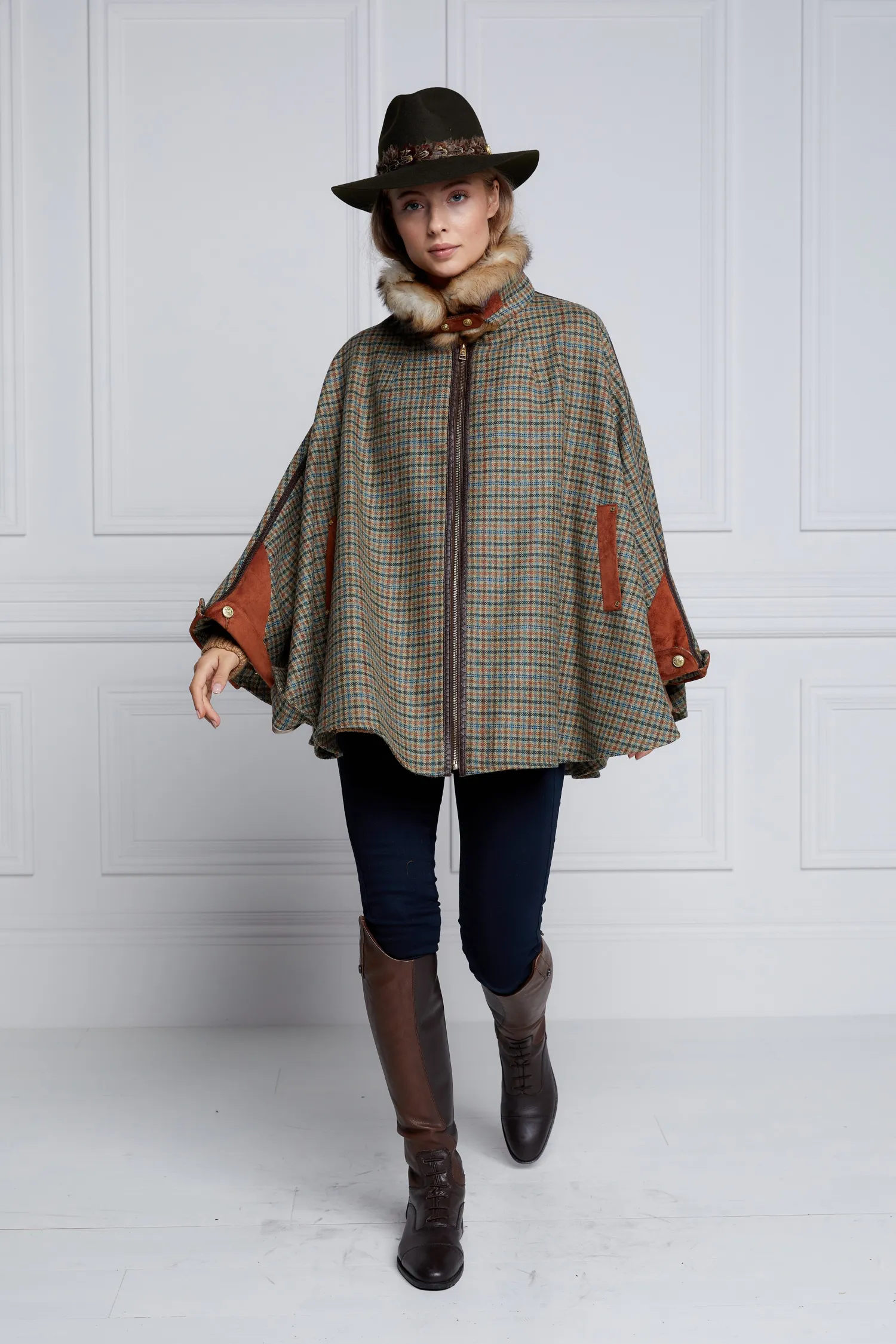 New Chiltern Cape (Bredon Tweed) Women Capes|Tailoring