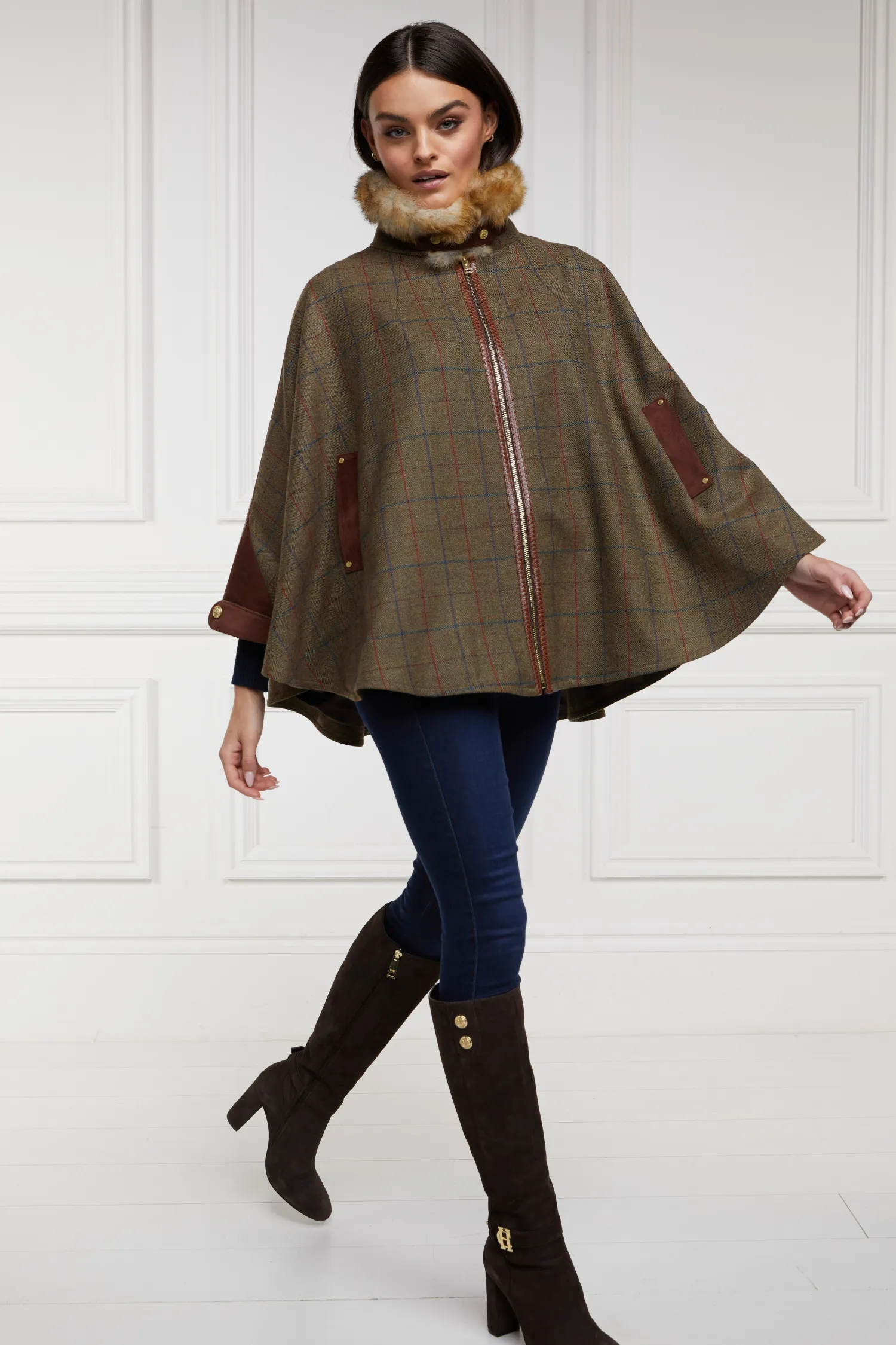 Outlet Chiltern Cape (Glen Green) Women Capes|Tailoring