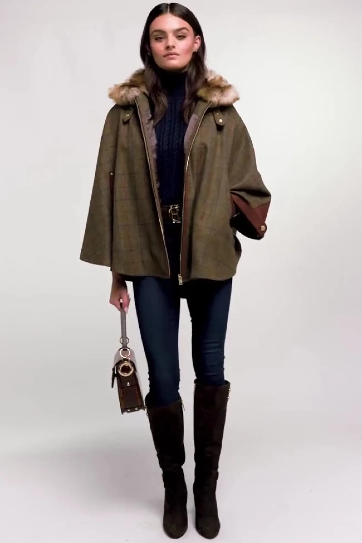 Outlet Chiltern Cape (Glen Green) Women Capes|Tailoring
