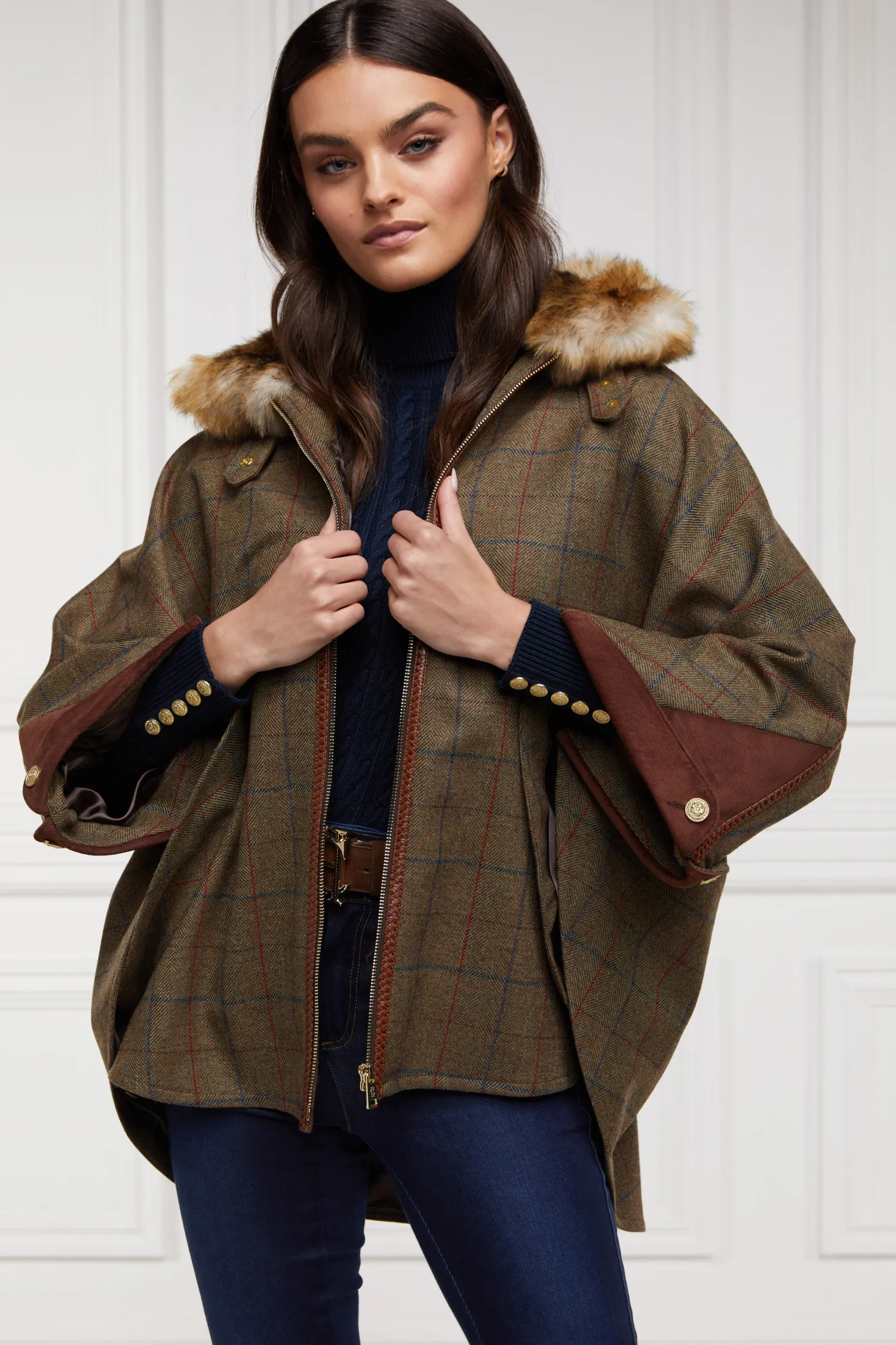 Outlet Chiltern Cape (Glen Green) Women Capes|Tailoring