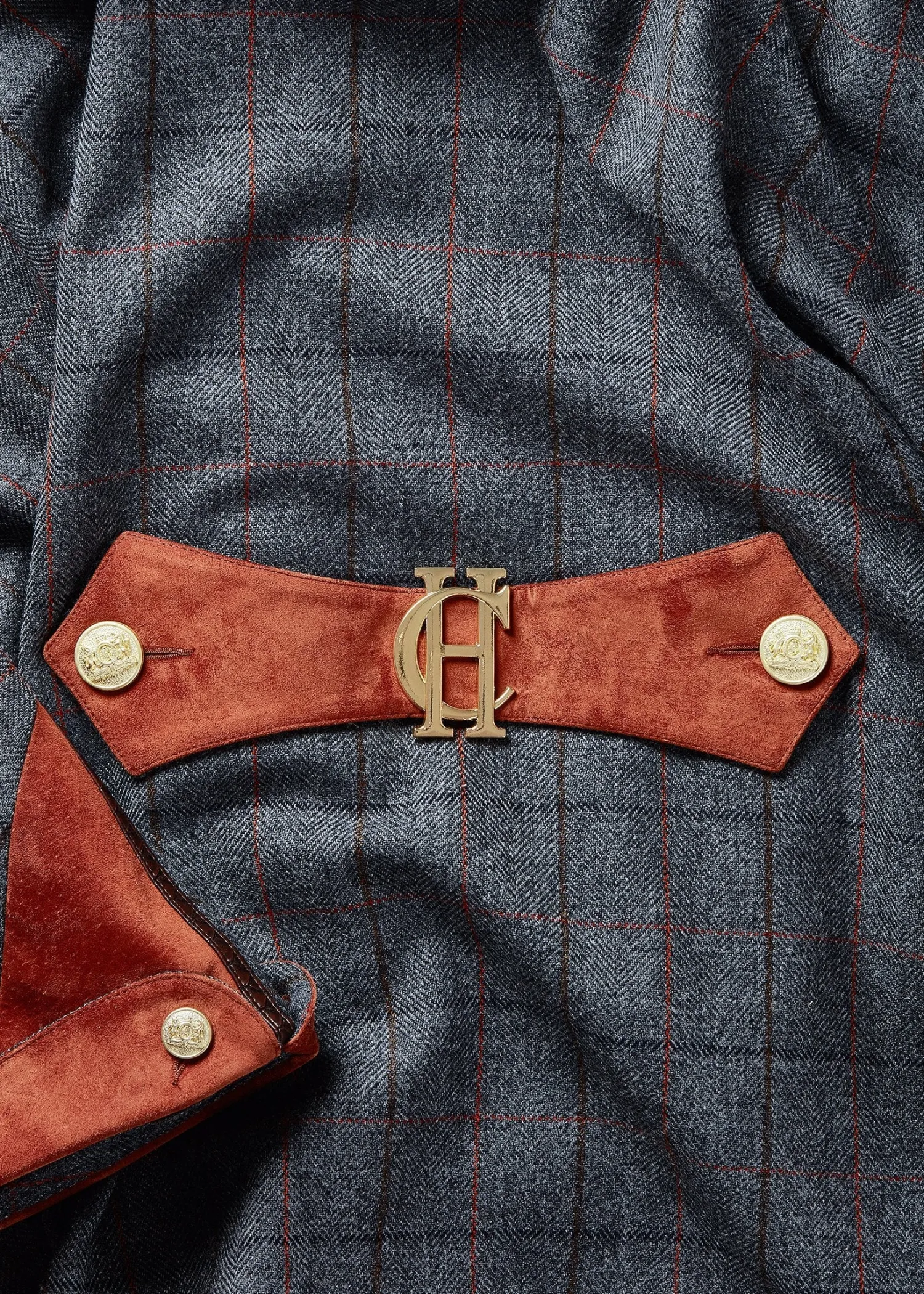 Fashion Chiltern Cape (Mid Blue Check) Women Capes|Tailoring