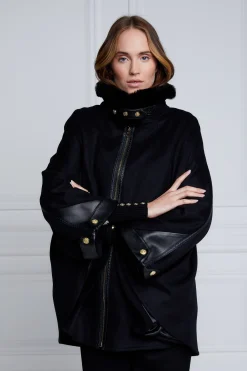 Outlet Chiltern Cape (Soft Black) Women Capes|Tailoring