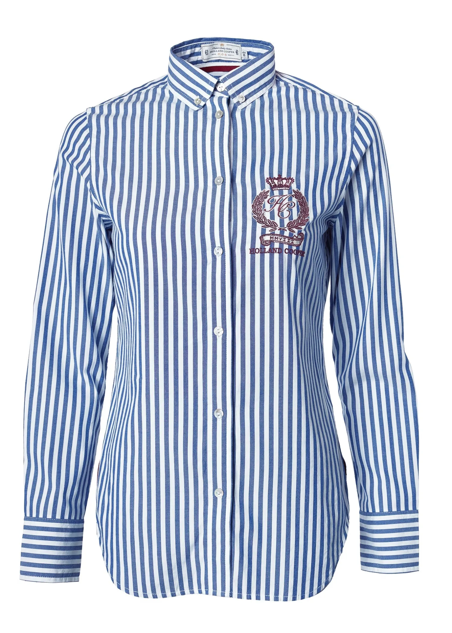 Sale Classic Button Down Shirt (Navy Stripe) Women Shirts & Blouses