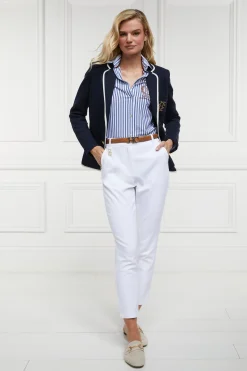 Sale Classic Button Down Shirt (Navy Stripe) Women Shirts & Blouses