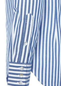 Sale Classic Button Down Shirt (Navy Stripe) Women Shirts & Blouses
