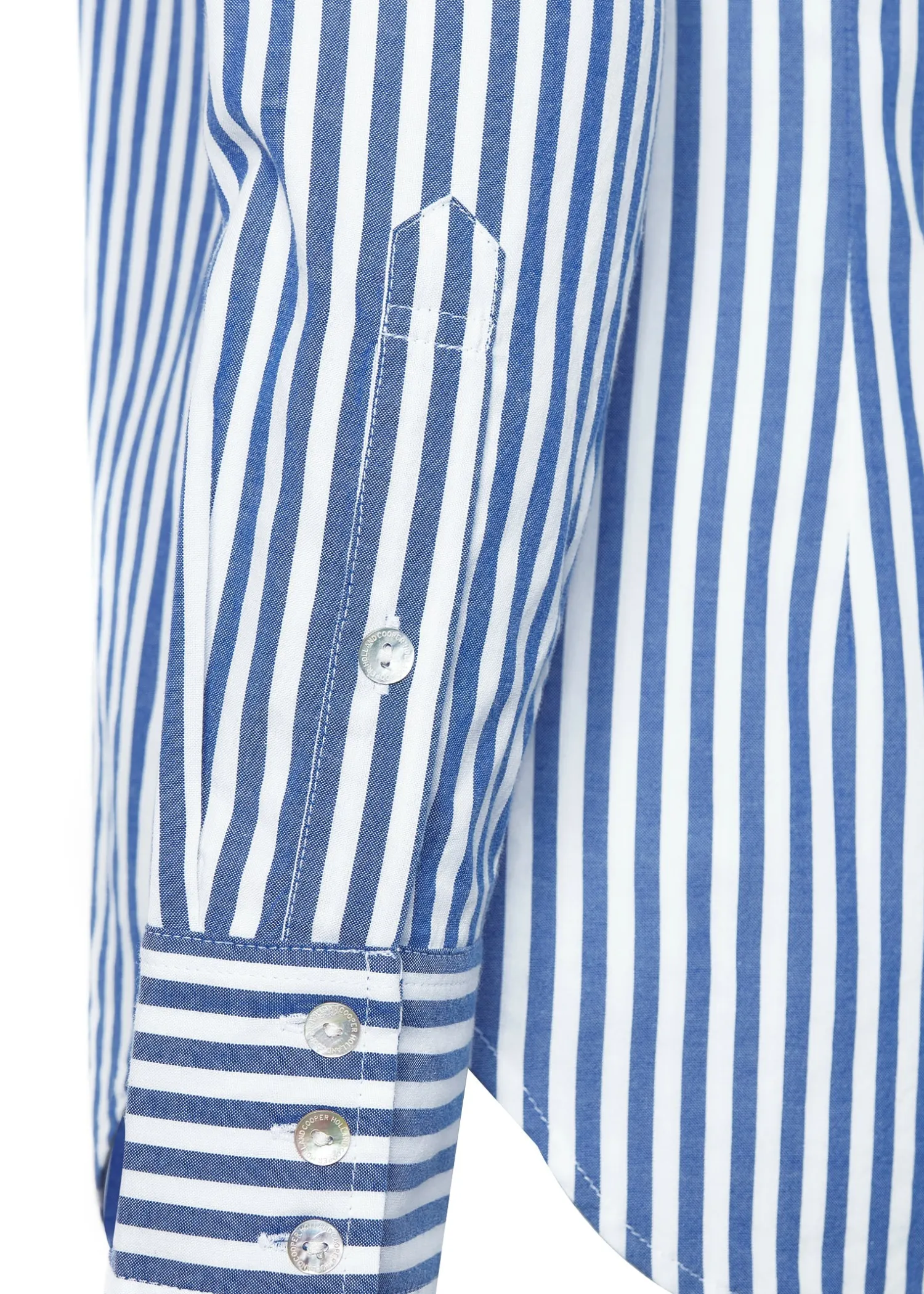 Sale Classic Button Down Shirt (Navy Stripe) Women Shirts & Blouses