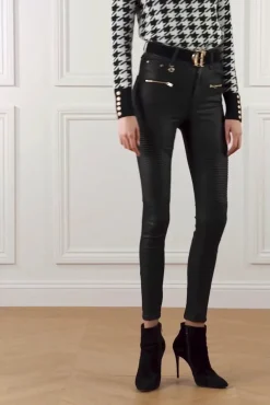 Sale Coated Biker Jean Women Jeans