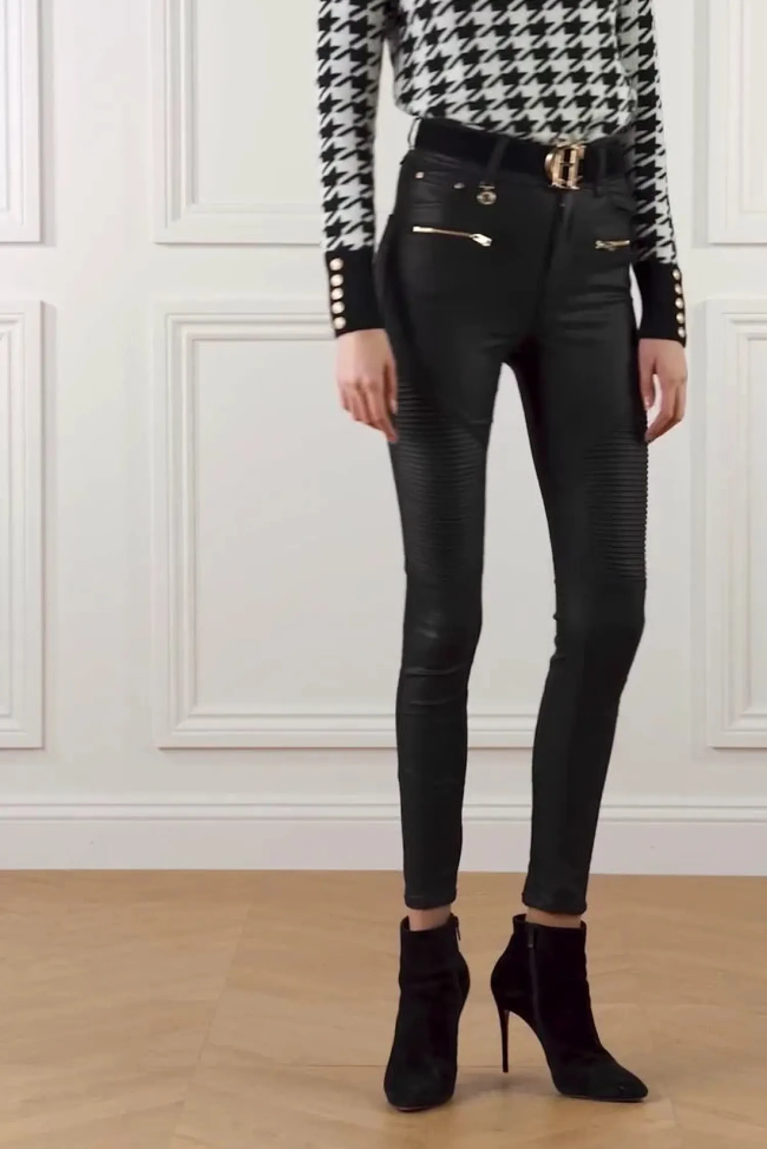 Sale Coated Biker Jean Women Jeans